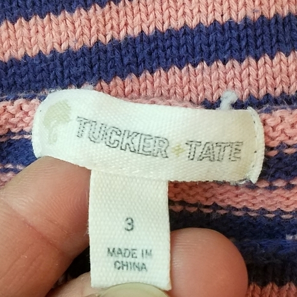 Tucker + Tate Knit Striped Sweater Dress 3T - Picture 4 of 4